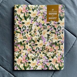 Blue Sky Floral Planner - Green, Pink, and Yellow